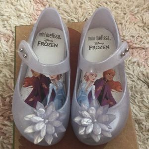 Mini melissa frozen shoes
